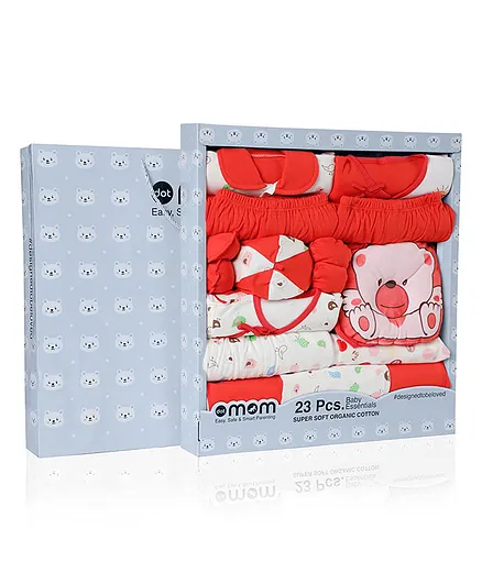 Dotmom Cotton Essential Kit Pack of 23 - Red