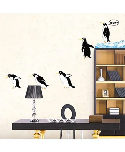 Syga Jumping Penguins Decals Design Wall Stickers