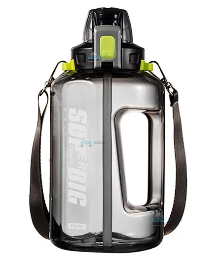 FunBlast BPA Free Sports Leakproof Water Bottle Black - 1500 ML