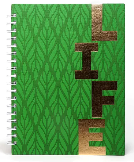 ARCHIES LIFE Printed Diary Regular Green - 192 Pages