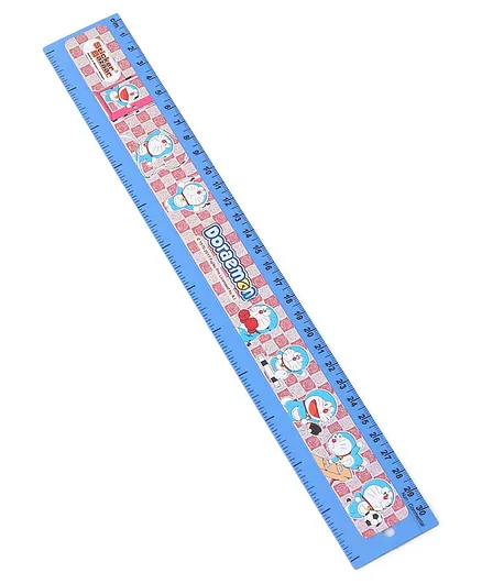 Doraemon Printed Scale   - Length 30 cm (Colour May Vary)