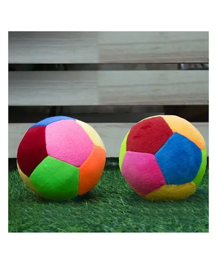 Baby Story Plush Stuffed Football Toys Pack of 2 - Height 14.5 cm