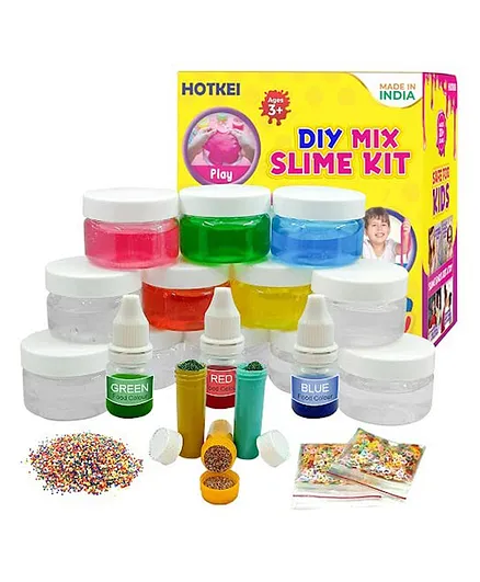 HOTKEI DIY Scented Magic Toy Slime Clay Gel kit Pack of 20 - Multicolour