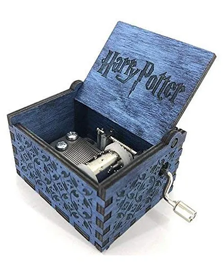 Eitheo Harry Potter Theme Wooden Handcrafted Music Box - Blue