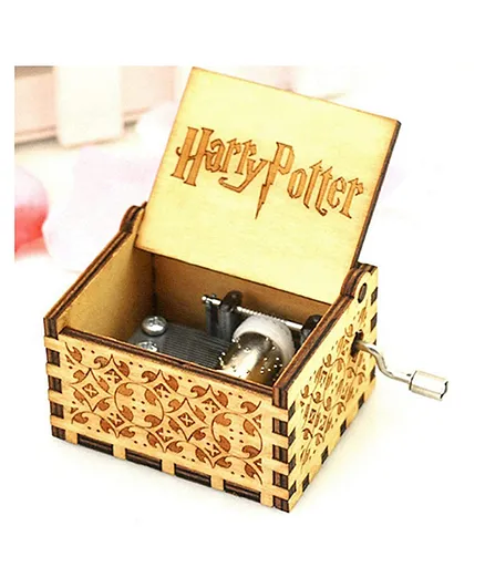 Eitheo Harry Potter Theme Wooden Handcrafted Music Box - Brown