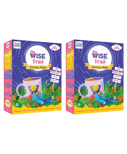 The Wise Food Dreamy Night Health Drink Mix Pack of 2 - 200 gm Each