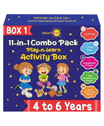 SmartoKids 11 In 1 Box Learning & Educational Activity Box - Multicolor