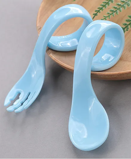 Fork & Spoon Set - Blue 
