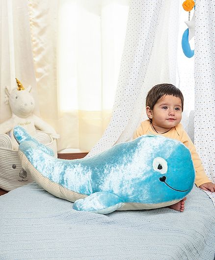 MiArcus Nori Whale Soft Toy Blue - Length 70 cm