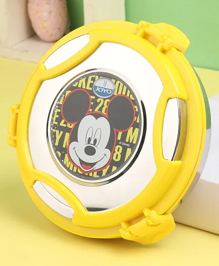 Mickey Mouse Round Lunch Box - Yellow
