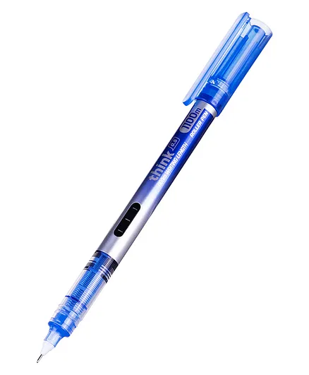 Deli 0.5mm Steel Tip Roller Ink Pen Pack of 6 - Blue