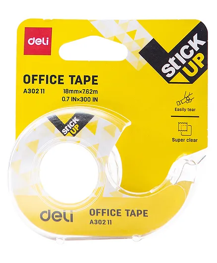 Deli Sleek Tape Roll with Dispenser Tape - Transparent
