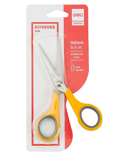 Deli Symmetric Handles Stainless Steel Blade Scissors (Colour May Vary)