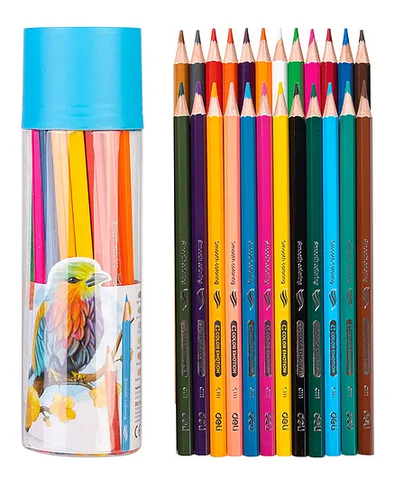 Deli Color Pencils Pack of 24 - Multicolour