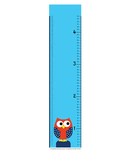Right Gifting Satin Removable Height/Growth Measurement Wall Hanger - Blue