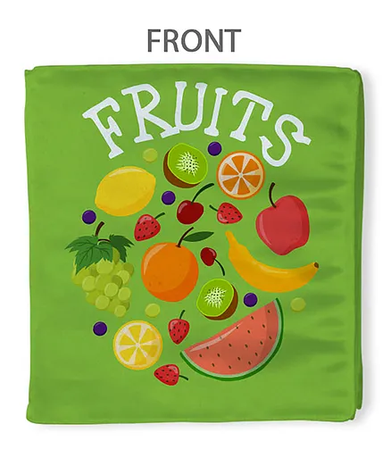 Right Gifting Satin Fabric Fruits Cloth Book- English