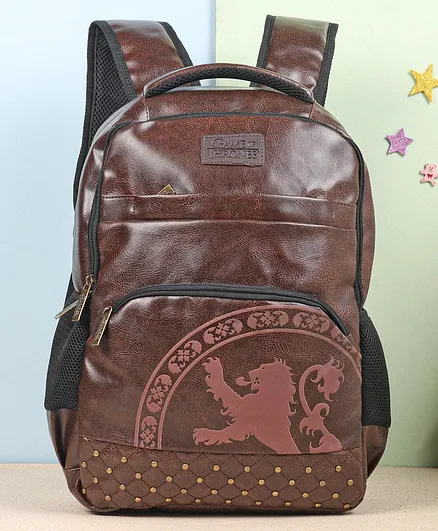 Excelites Lannister Backpack Brown - 17 Inch