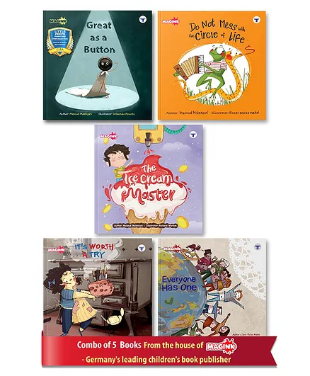 The Ice Cream Master Do Not Mess with The Circle of Life to 6e Everyone Has One Its Worth A Try Great as a Button Bedtime Story Books Pack of 5 - English