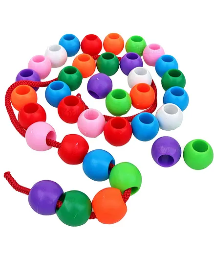 Toyshine Lacing Beads 73 Pieces - Multicolor