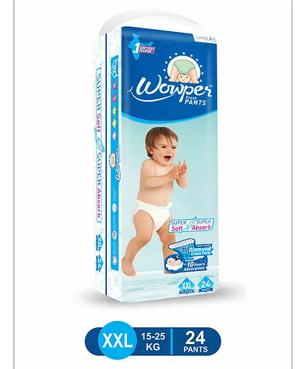 Wowper Fresh Pants Diapers Double Extra Large - 24 Pieces