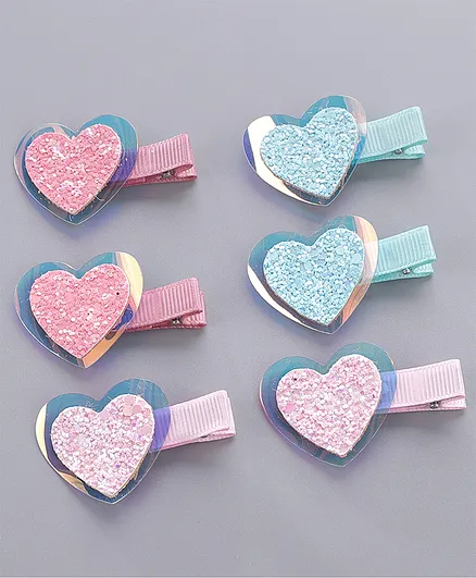 Babyhug Hair Clips Pack of 6 - Multicolor 