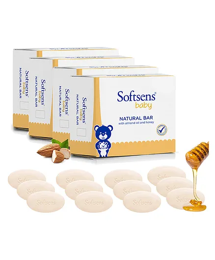 Softsens Baby Natural Bar Pack of 12 - 1200 g