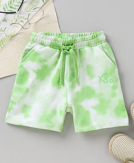 Babyoye Eco Conscious 100% Cotton Terry Knee Length Shorts - Olive Green
