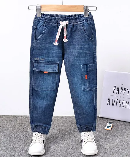Babyhug Full Length Denim Jeans - Blue