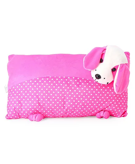 Funzoo Puppy Soft Toy Pillow - Pink  