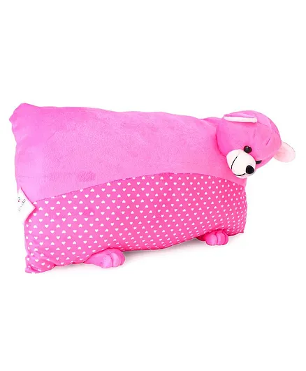 Funzoo Bear Soft Toy Pillow - Pink  