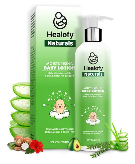 Healofy Naturals Baby Body Lotion with Natural Oil & Shea Butter - 200 ml