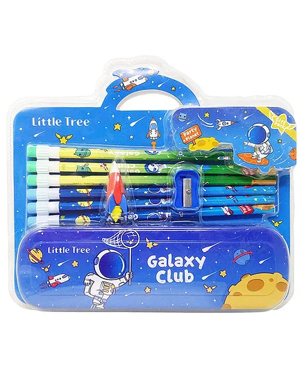 New Pinch Stationary Kit Galaxy Theme Pack Of 9 - Multicolor