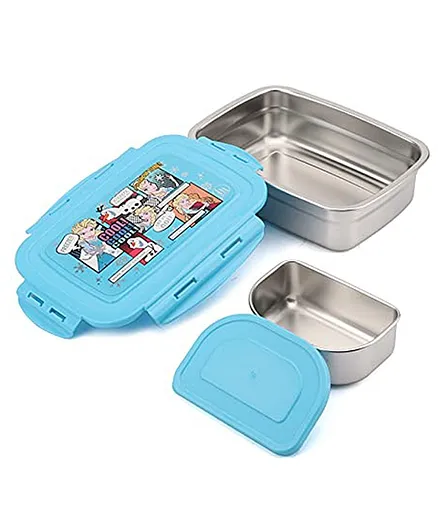 Disney Frozen Stainless Steel Lunch Box With Container - Blue