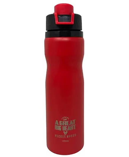 Mickey Aluminum Sipper Water Bottle Red - 710 ml