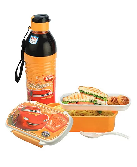 Jewel Disney Cars Wavee Water Bottle and Lunch Box - Multicolour