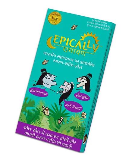 Positively Perfect Epically Ramayana Memory Matching Hindi Card Game - 64 Cards