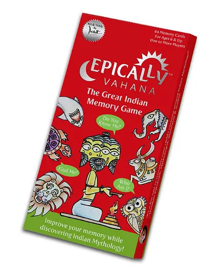 Positively Perfect Epically Vahana Memory Matching Card Game - 64 Cards