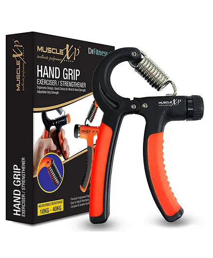 MuscleXP DrFitness Hand Grip Exerciser Strengthener Strong