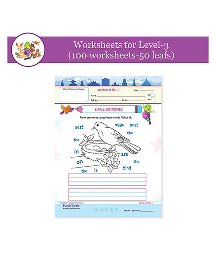 purple turtle worksheets for ukg kids english online in india buy at best price from firstcry com 10992065