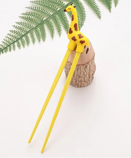 Snowman Design Chopsticks - Yellow