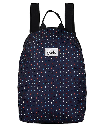 Genie Dottie Casual Backpack Blue - 14 Inches