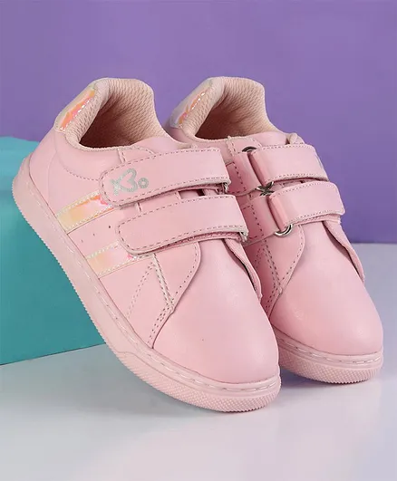 Babyoye Casual Shoes  With Dual Velcro Closure - Pink
