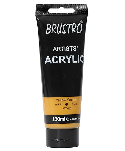 Brustro Artists Acrylic Colour Ochre Yellow - 120 ml