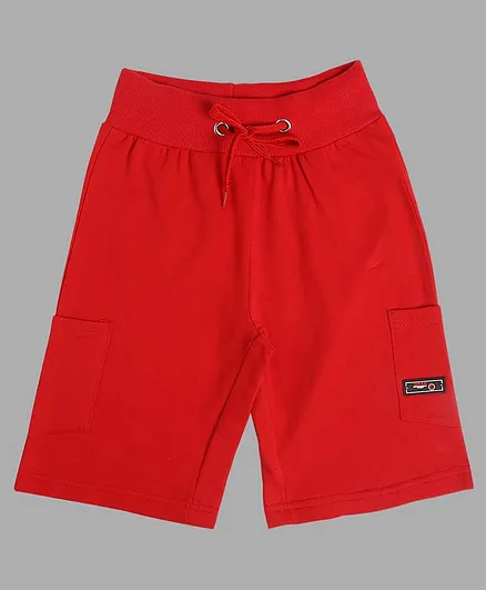 RAINE AND JAINE Solid Shorts - Red