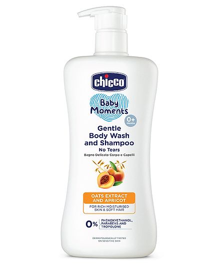 Chicco Baby Moments Gentle Body Wash And Shampoo - 500 ml