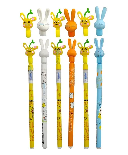 FunBlast Bunny Design Ball Pens Pack of 6 - Multicolour