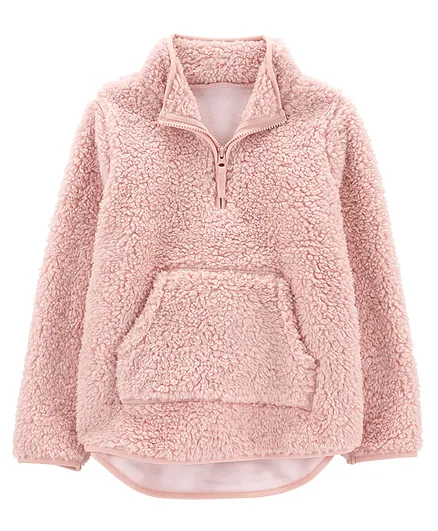 Carter's Sherpa Warm Fleece Pullover - Pink