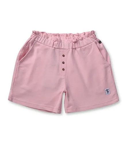 GINI & JONY Cotton Shorts Solid- Pink