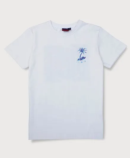 Gini & Jony Short Sleeves T Shirt Tree Print - White