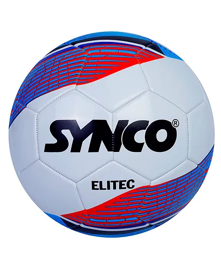 SYNCO ELITEC PVC Football Soccer Size 5 White for kids
